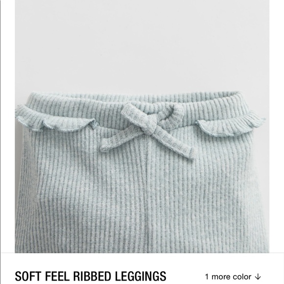 NWT Zara Baby Soft Ribbed Leggings 3-6 months - Picture 4 of 7